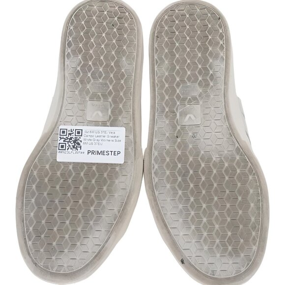 Veja Campo Leather Sneakers White/Gray Womens US 6 M EU 37 - Picture 6 of 6